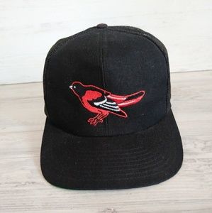 Vintage 90s Baltimore Orioles Mesh Snapback Hat